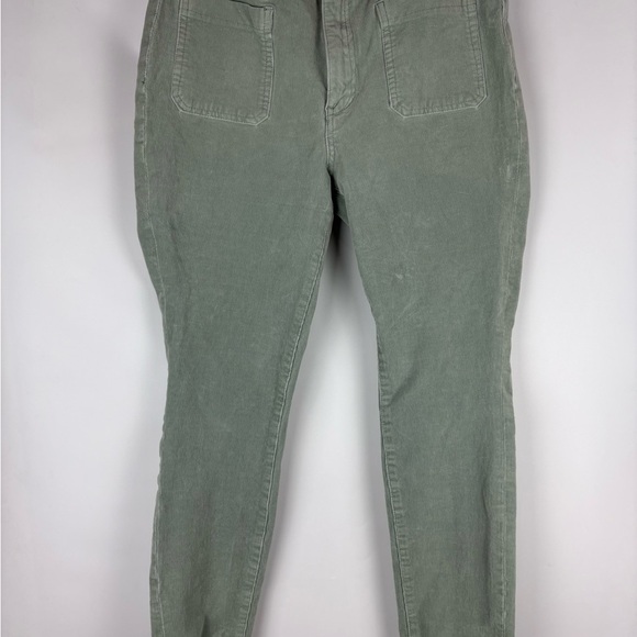 Pilcro High Rise Skinny Cord Jeans Mint Green - Picture 3 of 7